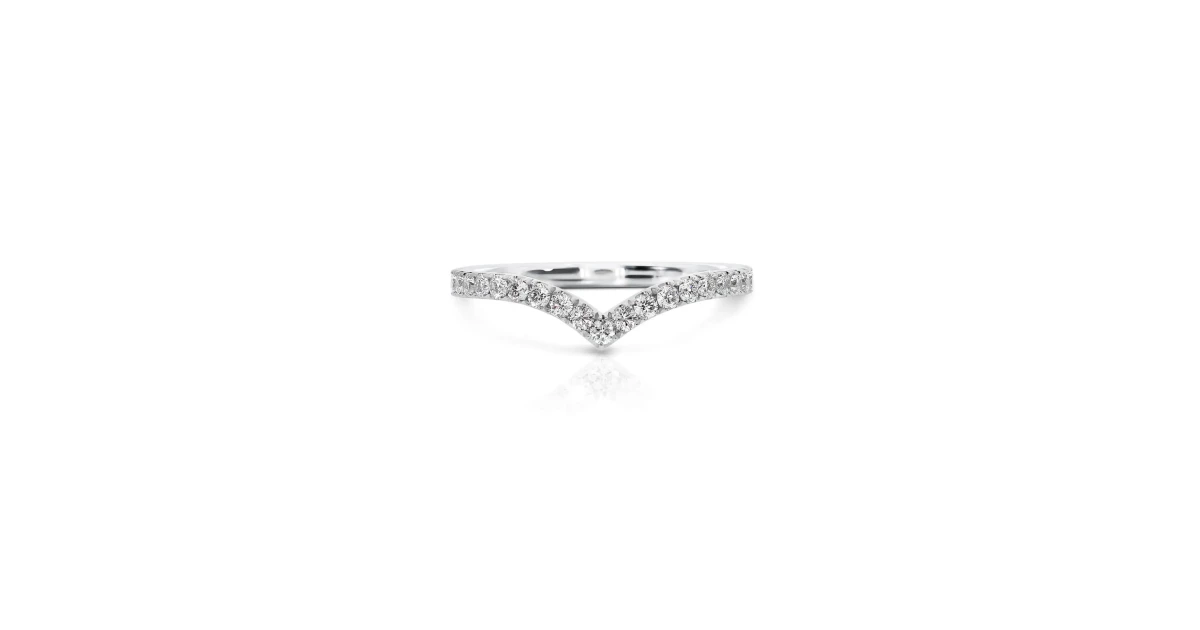 Wishbone shaped deals wedding ring